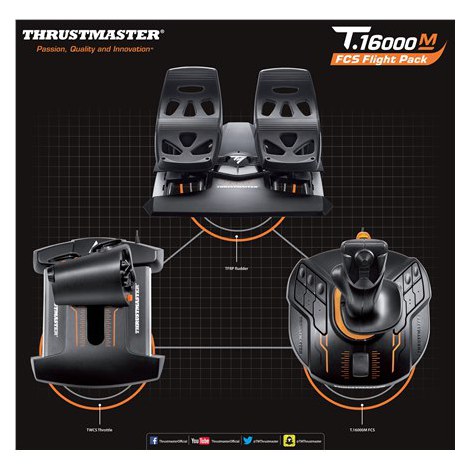 Thrustmaster | Joystick T 16000M Flight Pack | Black - 5